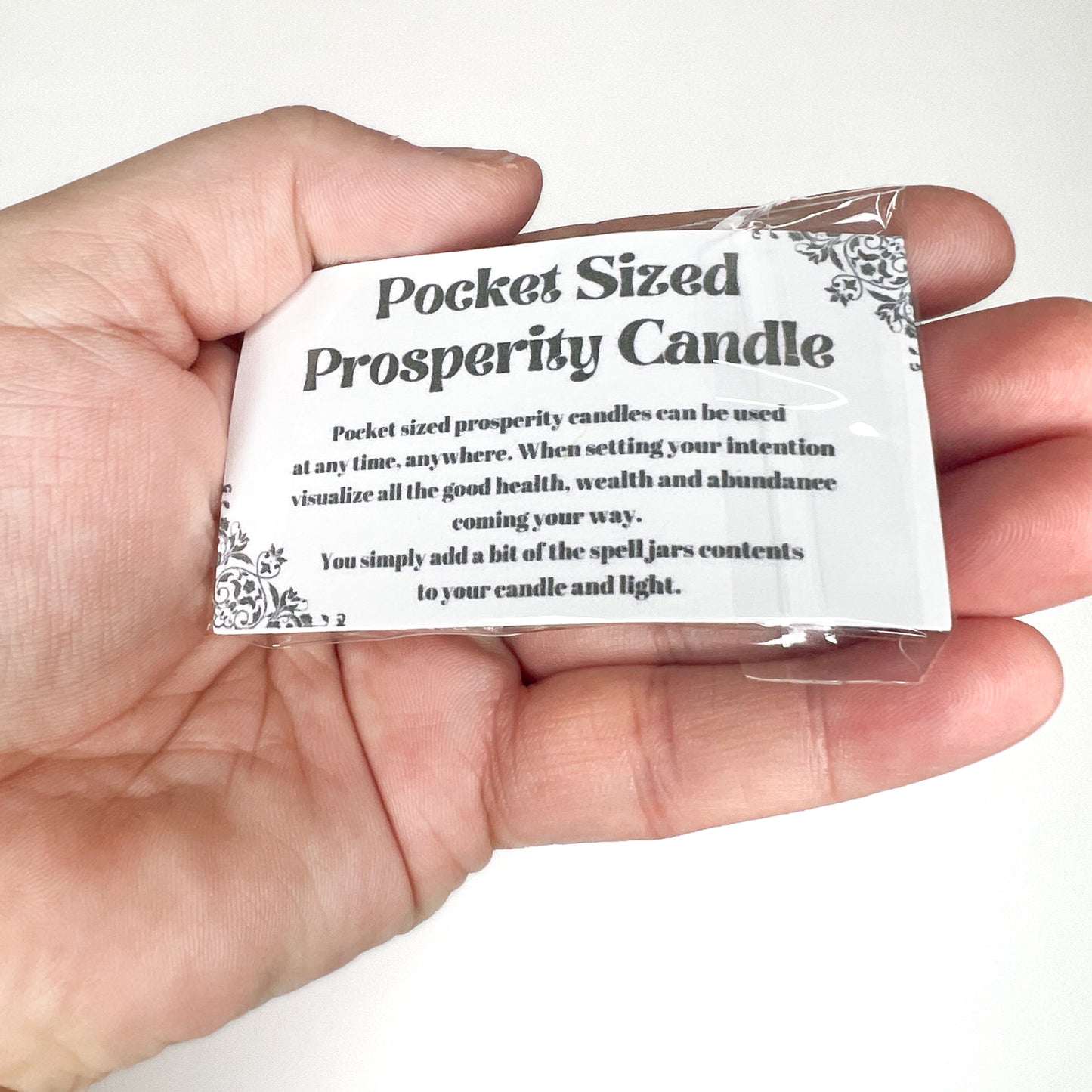 Pocket Sized Prosperity Candle